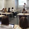 An employee of the institute gave a lecture to students on the topic "Microbiota of the oral cavity"