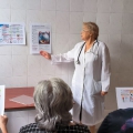 Врачи Клиники инфекционных болезней провели профилактические беседы с пациентами на тему гриппа и способах его профилактики